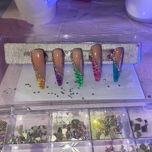 Beautiful homemade press on nails